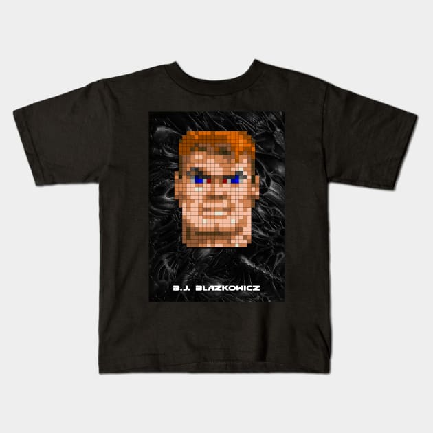 B.J. Blazkowicz Kids T-Shirt by Beegeedoubleyou